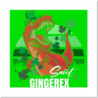 Saint Patrick’s Day GINGEREX funny Posters and Art